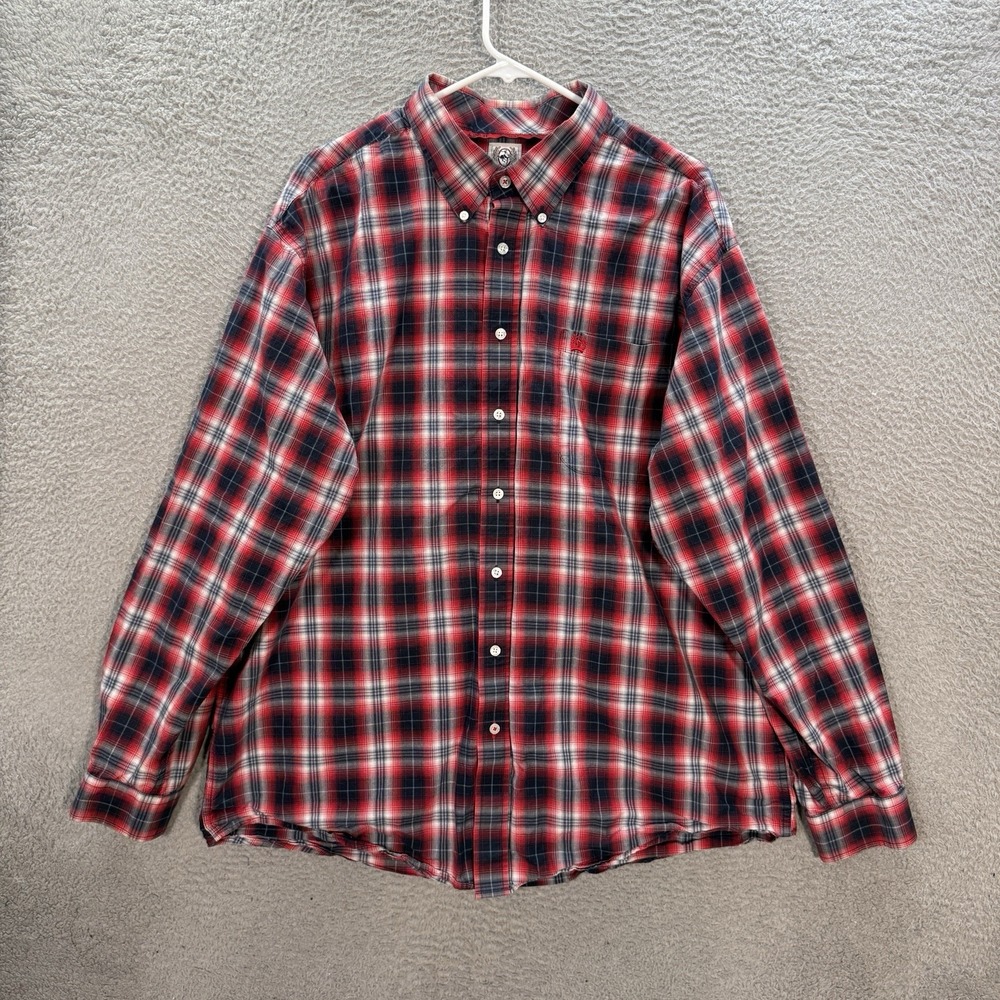 Cinch Shirt Adult XL Multicolor Plaid Workwear Rodeo Cowboy Western Rancher Mens